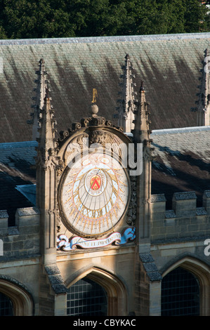 Le cadran solaire à l'All Souls College, Oxford, Oxfordshire, Angleterre. Banque D'Images