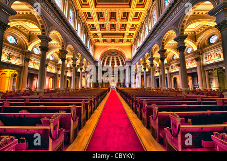 Tourné à l'intérieur de l'église Saint Ignace à San Francisco Banque D'Images