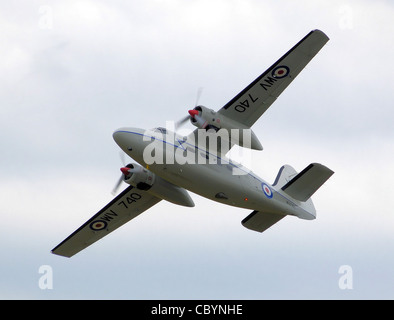 Hunting Percival P-66 Pembroke C1 (WV740, G-d'inscription civile BNPH)) volant à Kemble, 2008 Journée de l'air, l'aéroport de Kemble Gloucesters Banque D'Images