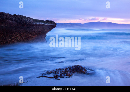 Magnifique coucher de vagues Banque D'Images