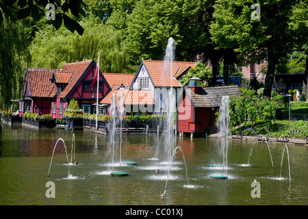 Faergekroens Restaurant"S BRYGHUS dans Tivoli Copenhague Banque D'Images