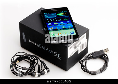 Nouveau smartphone Samsung Galaxy S II Banque D'Images