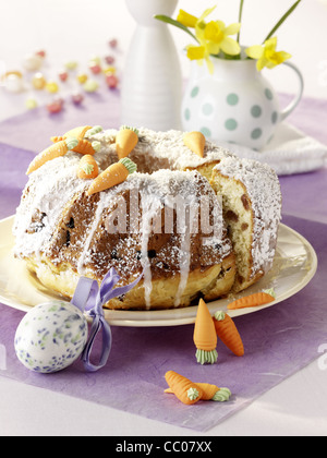 Gâteau aux raisins (anneau) Gugelhupf Banque D'Images