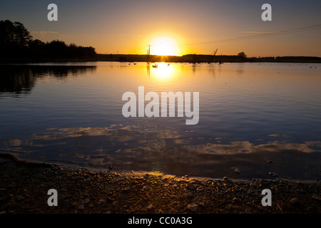 Lac dans le Suffolk, UK Banque D'Images