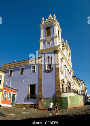 L'Église d'architecture classique dans le Pelourinho, centre historique de Salvador de Bahia, Brésil Banque D'Images