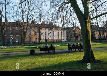 Morceaux du Christ Park dans le centre de Cambridge Cambridgehire England UK Banque D'Images