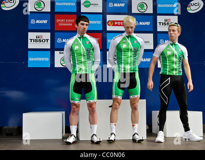 Cycle route championnats en Rudersdal Danemark 2011. Les hommes U23 départ Banque D'Images