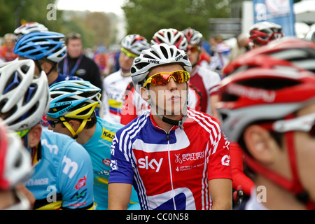 Cycle route championnats en Rudersdal Danemark 2011. Les hommes U23 départ Banque D'Images