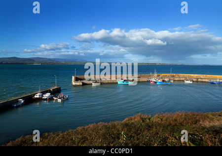 Sur le port, Helvick Une Rinn (anneau), comté de Waterford, Irlande Banque D'Images