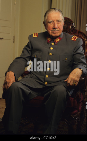 Le général Augusto Pinochet, au Chili Banque D'Images