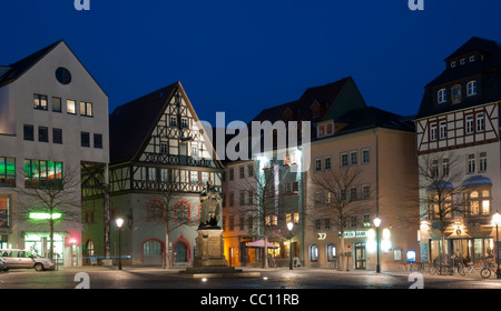 Place du marché, place Iéna, Thuringe, Allemagne Banque D'Images