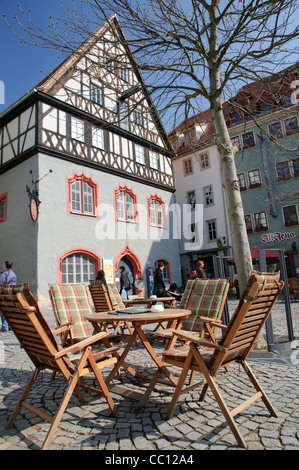 Goehre musée municipal sur le marché, Iéna, Thuringe, Allemagne, Europe Banque D'Images