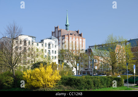 L'église Sainte Marie, ville hanséatique de Rostock, Mecklembourg-Poméranie-Occidentale, Allemagne, Europe Banque D'Images