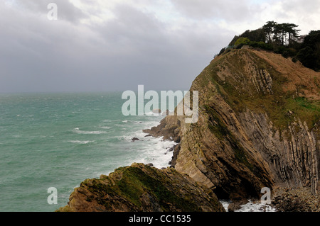 Dungy Head et de l'escalier ouest ,trou,Lulworth Dorset Banque D'Images