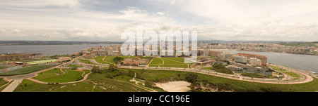 Vue panoramique de la Corogne - La Coruña Galice Espagne Banque D'Images