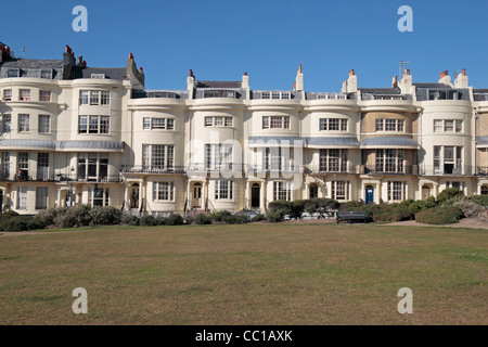 Certaines des maisons du 19ème siècle sur la Place Regency à Brighton, East Sussex, UK. Banque D'Images