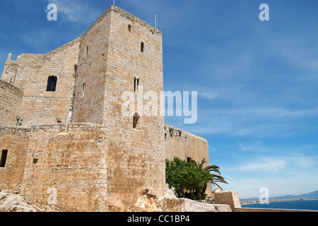 Château du Pape Luna dans Peniscola, Espagne, province de Valence Banque D'Images