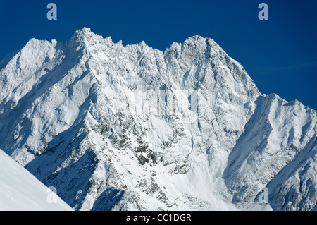 La Dent de Perroc et pointes des Genevois Val d''Herens Suisse Banque D'Images