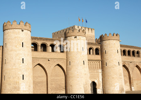 L'Aljaferia Palace à Saragosse, Espagne Banque D'Images