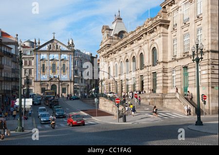 Dos Congregados Église et la gare de São Bento, Porto, Portugal, Site du patrimoine mondial de l'UNESCO Banque D'Images