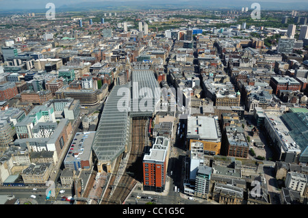 Vue aérienne de la ville de Glasgow en Ecosse, Royaume-Uni Banque D'Images