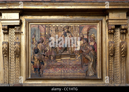 La Cathédrale da Sé, Sao Vincente chapelle, scène biblique, Porto, Portugal, Site du patrimoine mondial de l'UNESCO Banque D'Images