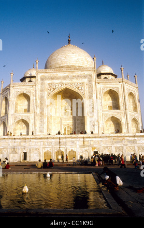 Le Taj Mahal à Agra Inde Banque D'Images