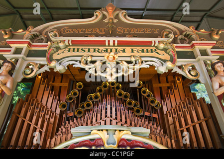 Salon de l'Australie est un festival d'orgue de concert de voyage est. Originaire de 1884 Anvers Belgique. Banque D'Images