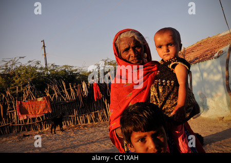 Les gens dans l'ouest de l'Inde- Kutch Banque D'Images