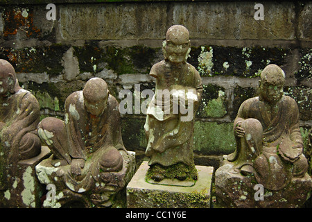 Gohyaku Rakan (500 statues), Kita-dans Temple, Kawagoe, Japon Banque D'Images