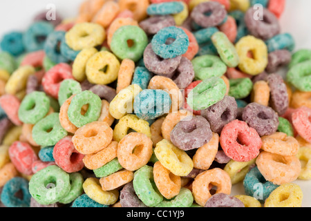 Céréales Petit-déjeuner céréales Froot Loops. Banque D'Images