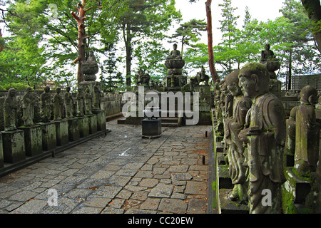 Gohyaku Rakan (500 statues), Kita-dans Temple, Kawagoe, Japon Banque D'Images