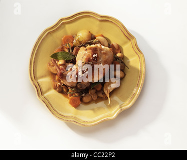 Lapin et champignons Fricasse de cuisson