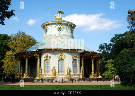 Maison chinoise de Sanssouci à Potsdam. Banque D'Images