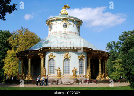 Maison chinoise de Sanssouci à Potsdam. Banque D'Images