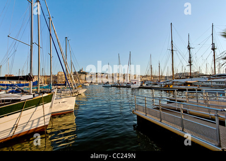 Le Vieux Port, Vieux Port, Marseille, Marseille, Provence-Alpes-Côte d'Azur, France, Europe Banque D'Images