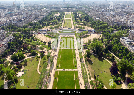 Paris, vue de la tour Eifell Banque D'Images