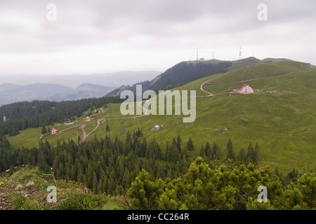 Les montagnes Rarau partie de l'Est des Carpates, Bucovine du Sud, Roumanie Banque D'Images