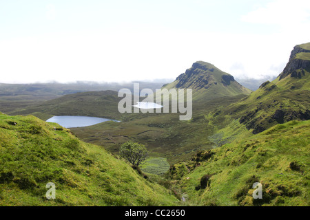 Magnifique paysage de l'Quiraing sur l'île de Skye Banque D'Images