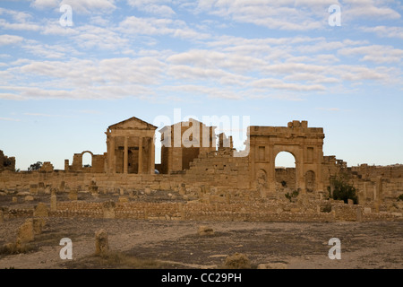 Ruines romaines de Sufetula, Tunisie. Banque D'Images