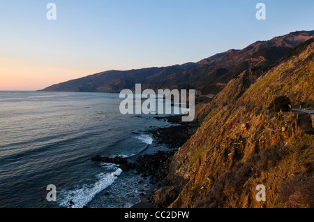 Big Sur la côte centrale, près de Monterey, Californie, Banque D'Images