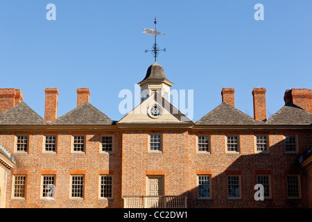 College of William and Mary à Williamsburg en Virginie a été conçu par Christopher Wren Banque D'Images