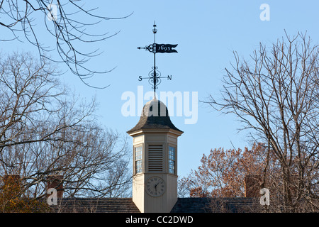 College of William and Mary à Williamsburg en Virginie a été conçu par Christopher Wren Banque D'Images