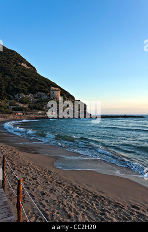 Plage de Sabaudia, Parc National de Circeo, Sabaudia Latina, Latium, Italie Banque D'Images