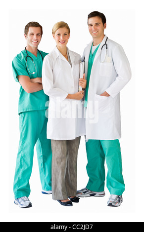 Portrait d'une équipe de médecins Banque D'Images