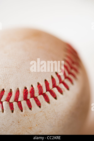 Close-up de balle de baseball Banque D'Images