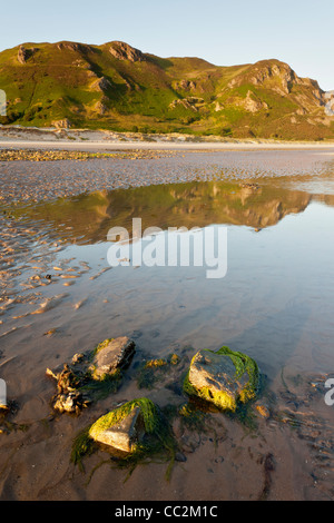 De Conwy Snowdonia Morfa Beach Banque D'Images