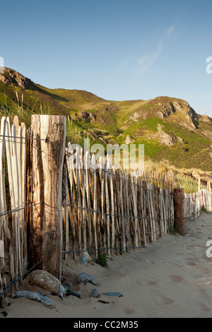 De Conwy Snowdonia Morfa Beach Banque D'Images