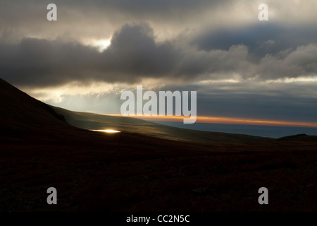 Lumière réfléchie par Erddyn Llyn Banque D'Images