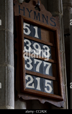 Conseil de l'hymne de l'église Banque D'Images